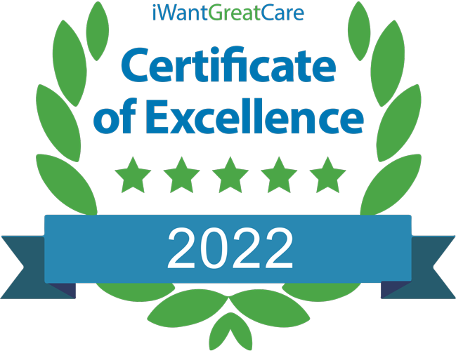 I Want Great Care, Certificate of Excellence