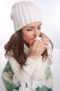 Woman Coughing